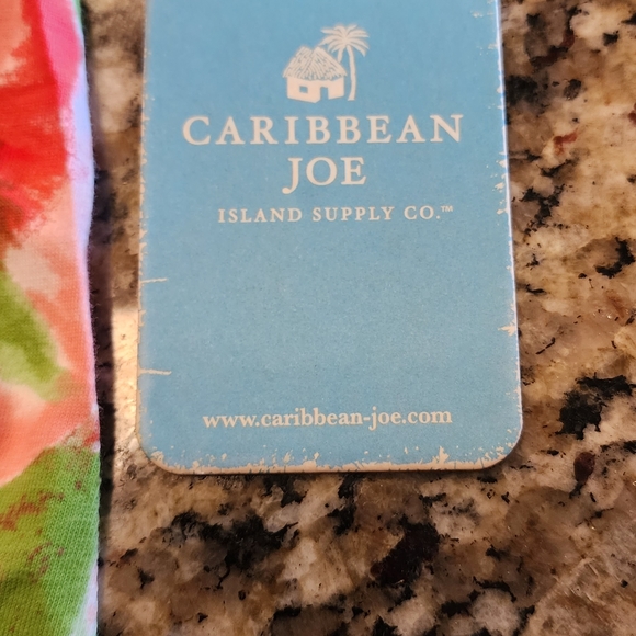 Caribbean Joe Floral top coral color - Picture 4 of 6